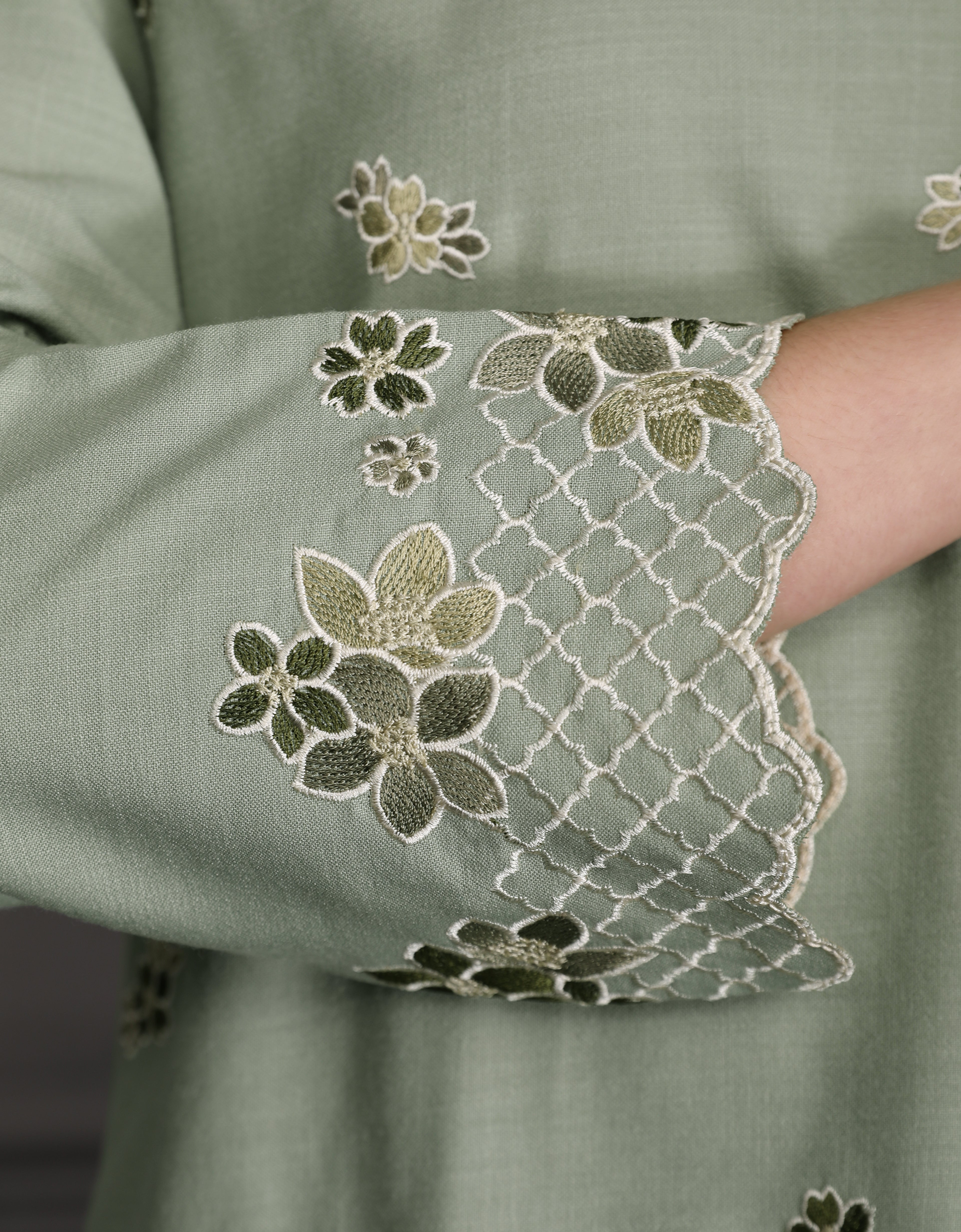 BAJU KURUNG KEDAH AVELINE (TENDRIL GREEN)
