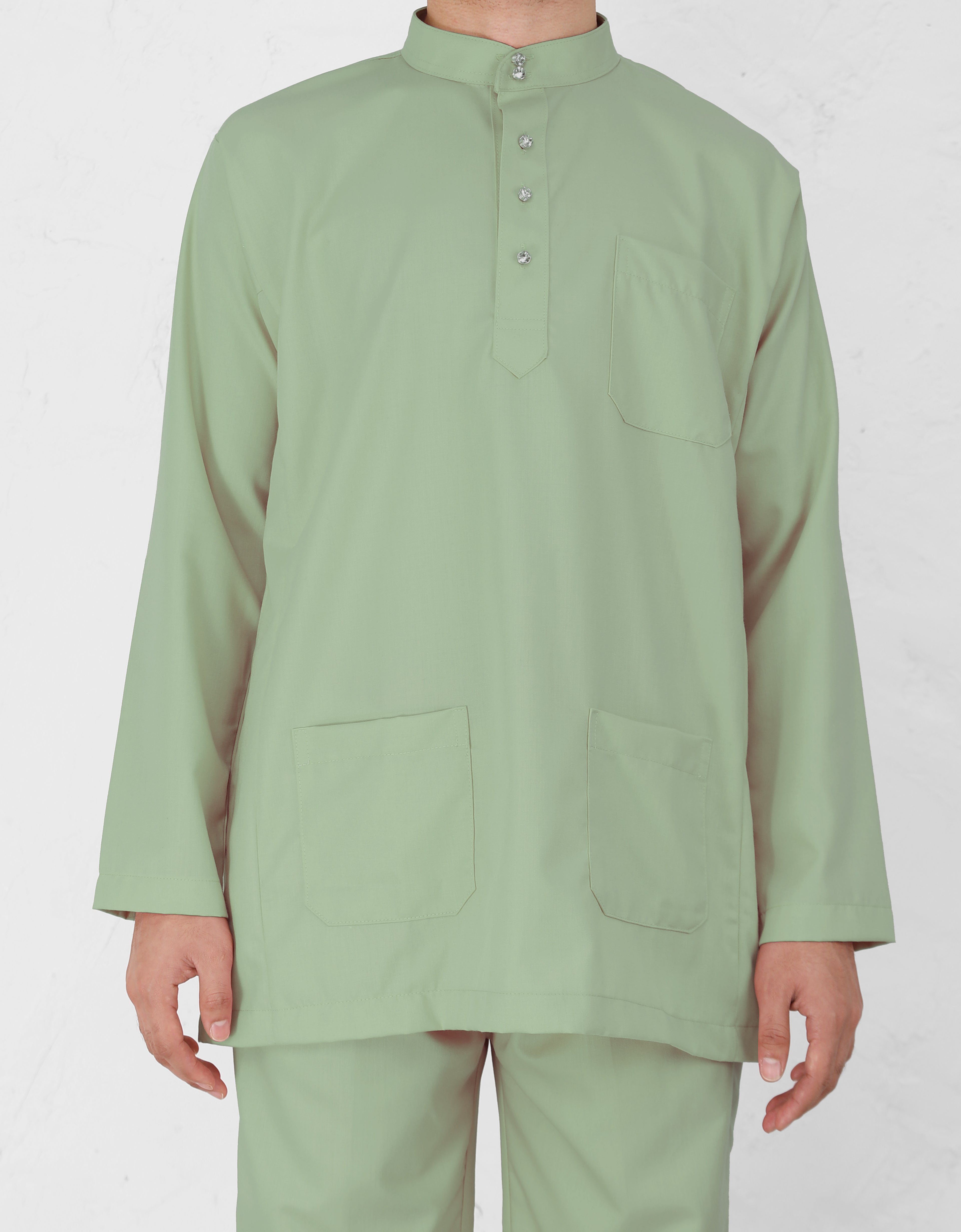 KIDS BAJU MELAYU PESAK ARMADA (TENDRIL GREEN)